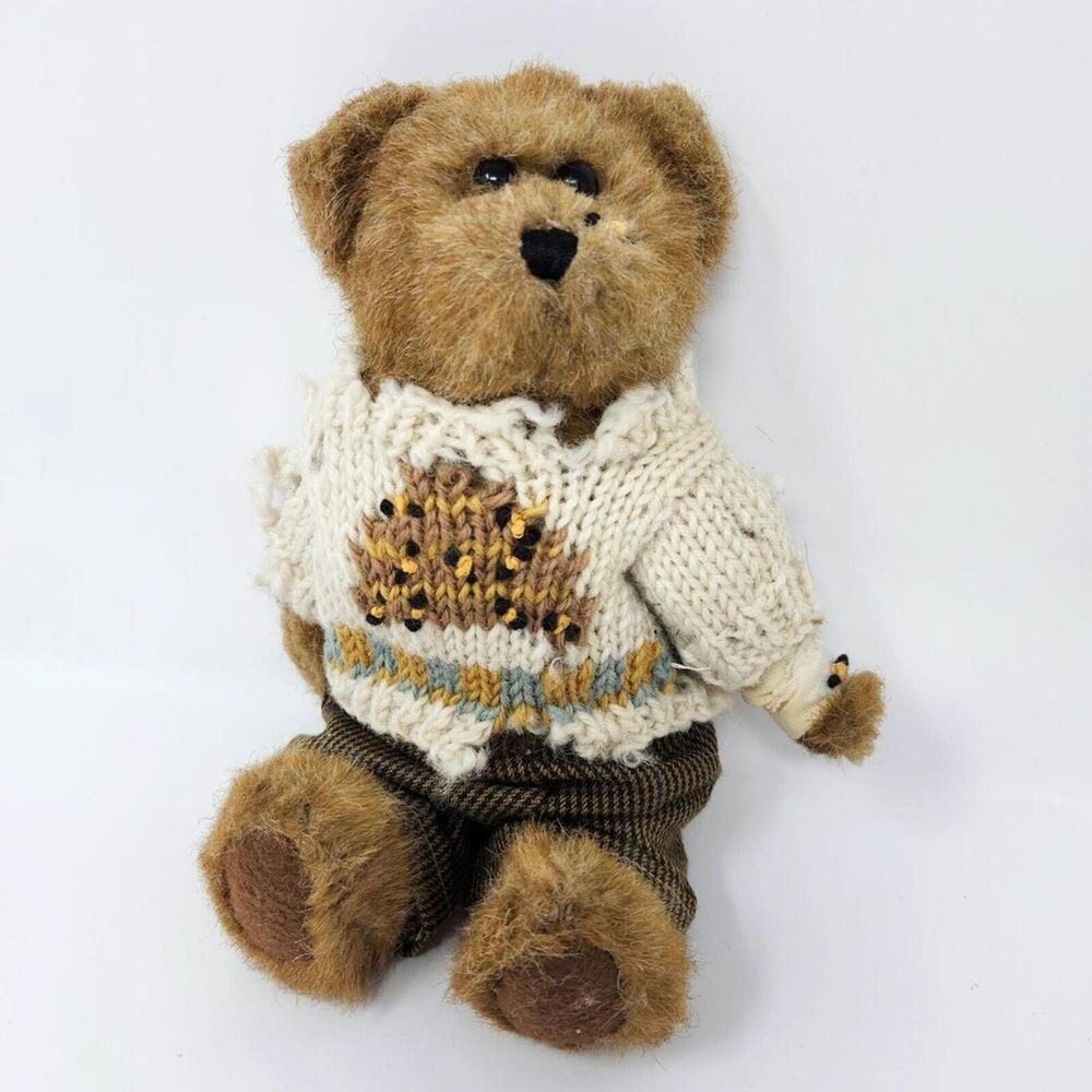 Vintage Boyds 8" Plush "Edmund Bees" Honey Bee Hive Sweater Bear W/Tag 98 Spring